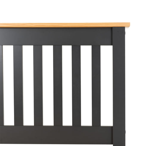 Monaco 4FT6 Bed Low Foot End - Grey/Oak Effect